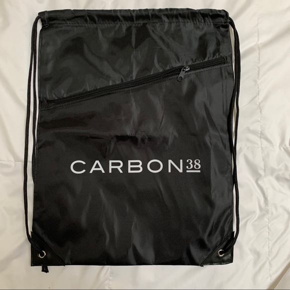 Carbon 38 black drawstring gym bag - Picture 2 of 5